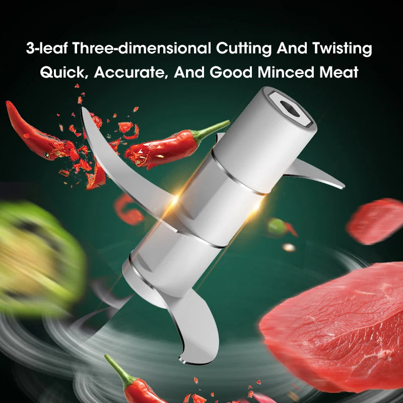 NOCCLILI Garlic Masher Crusher Electric Kitchen Chopper USB Portable