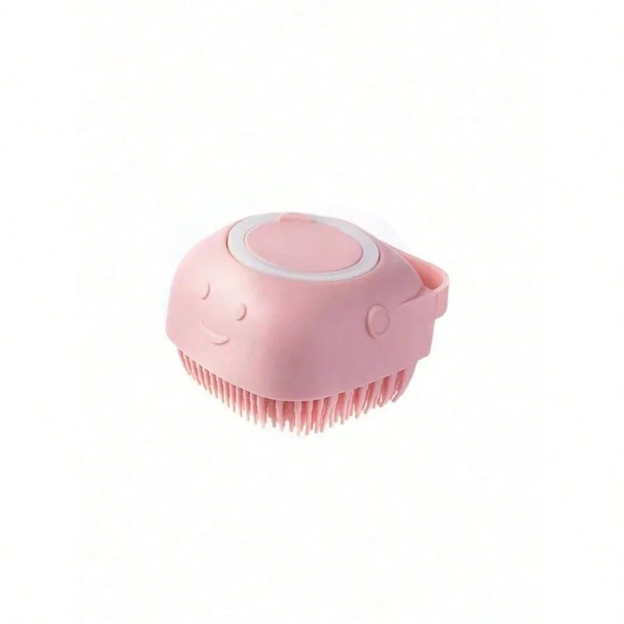 Pet Shampoo Brush With Silicone Dispenser For Dogs And Cats Grooming