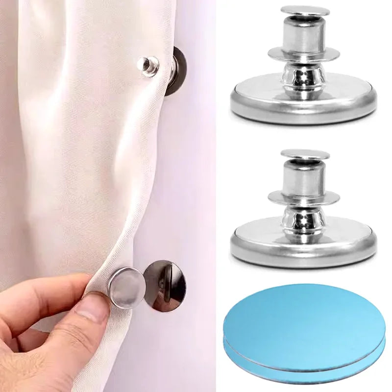 Detachable Magnetic Curtain Button Clip Fastener Aluminum Alloy