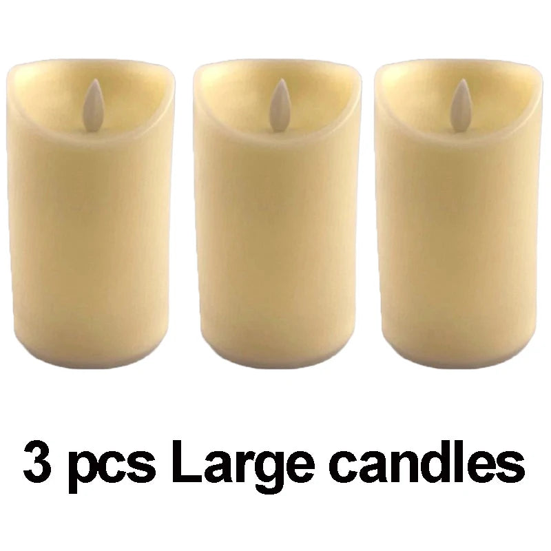 Moving Wick LED Candle With Dancing Flame Safe For Kids