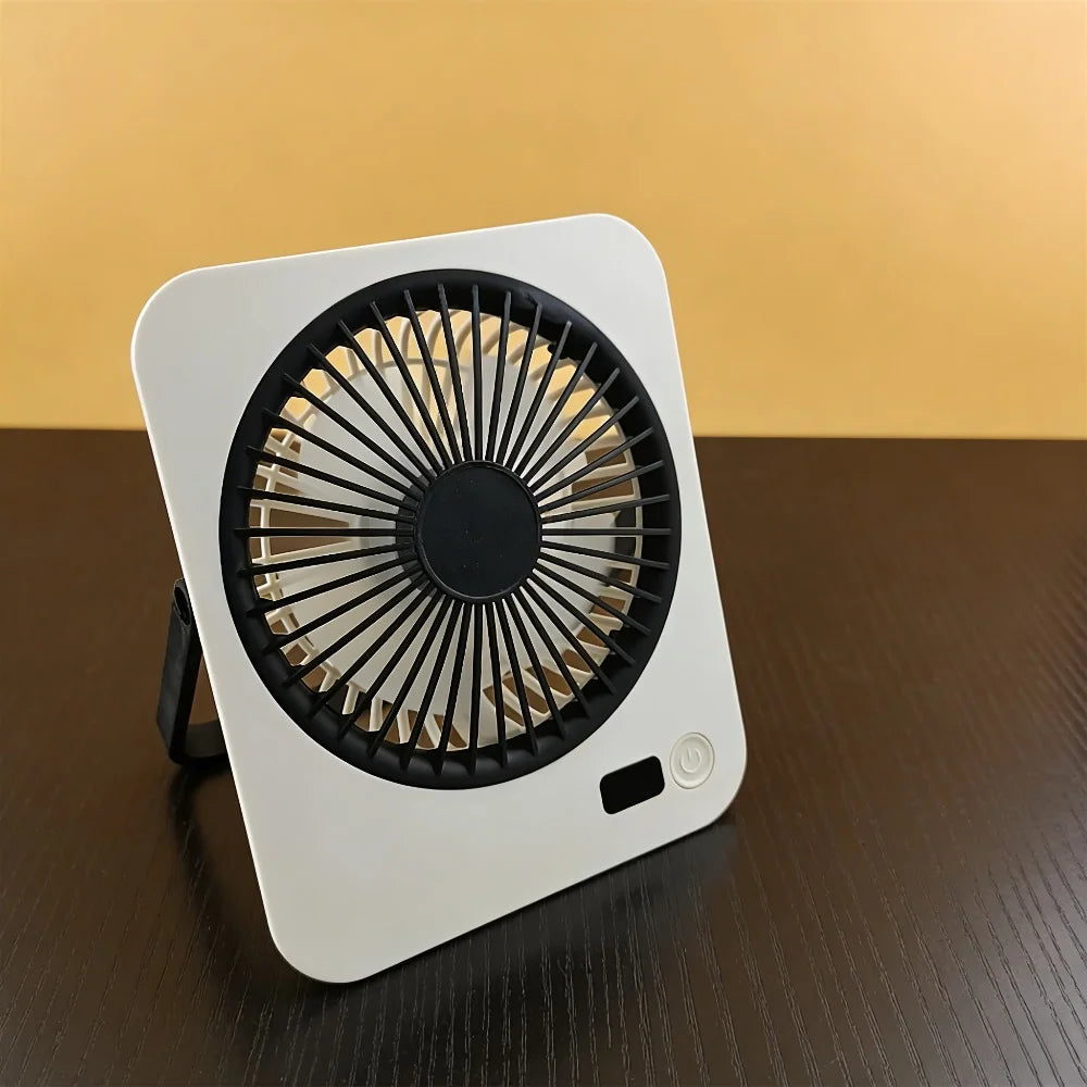Rechargeable USB Mini Desktop Fan With 5 Speed Quiet Operation