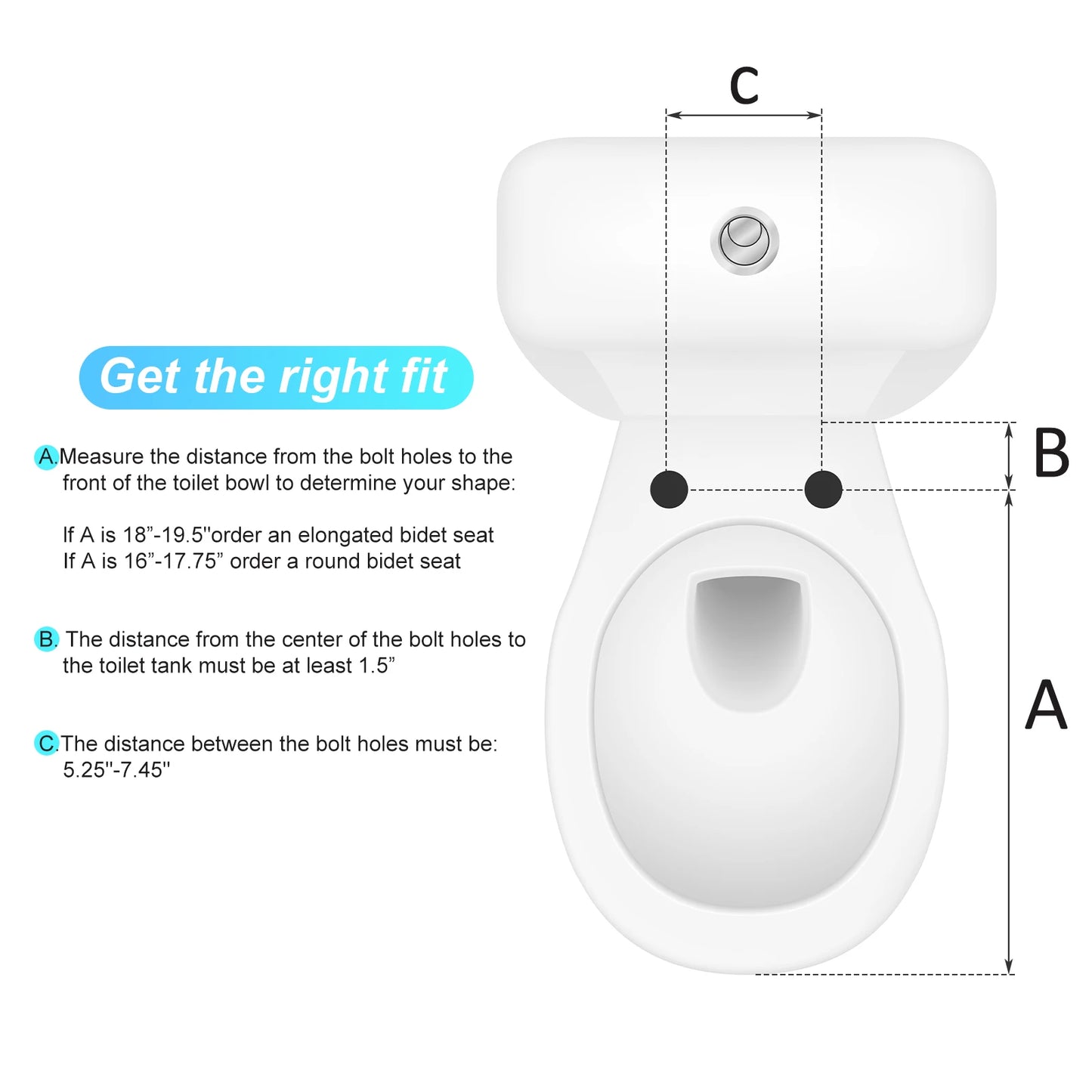 TWISTER.CK Premium Non-Electric Round Bidet Toilet Seat With Dual Nozzle