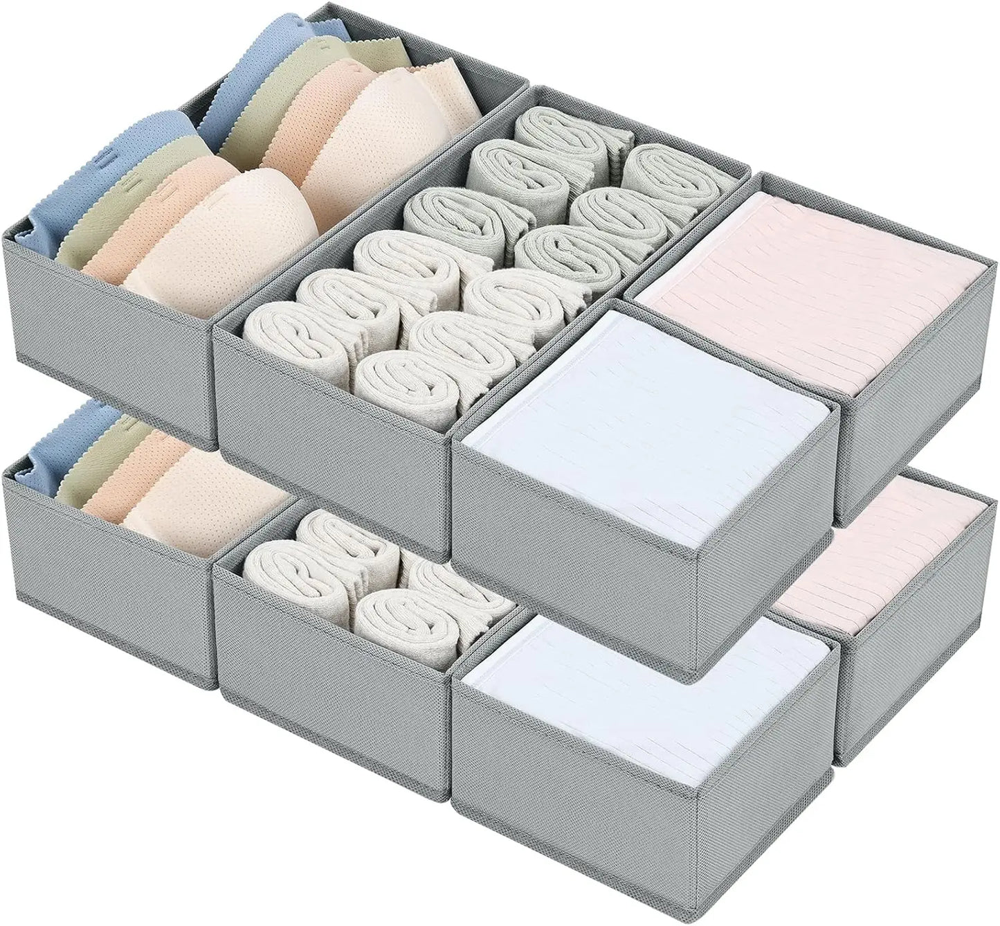 Drawer Organizer Bins For Clothing And Baby Clothes Dresser Storage