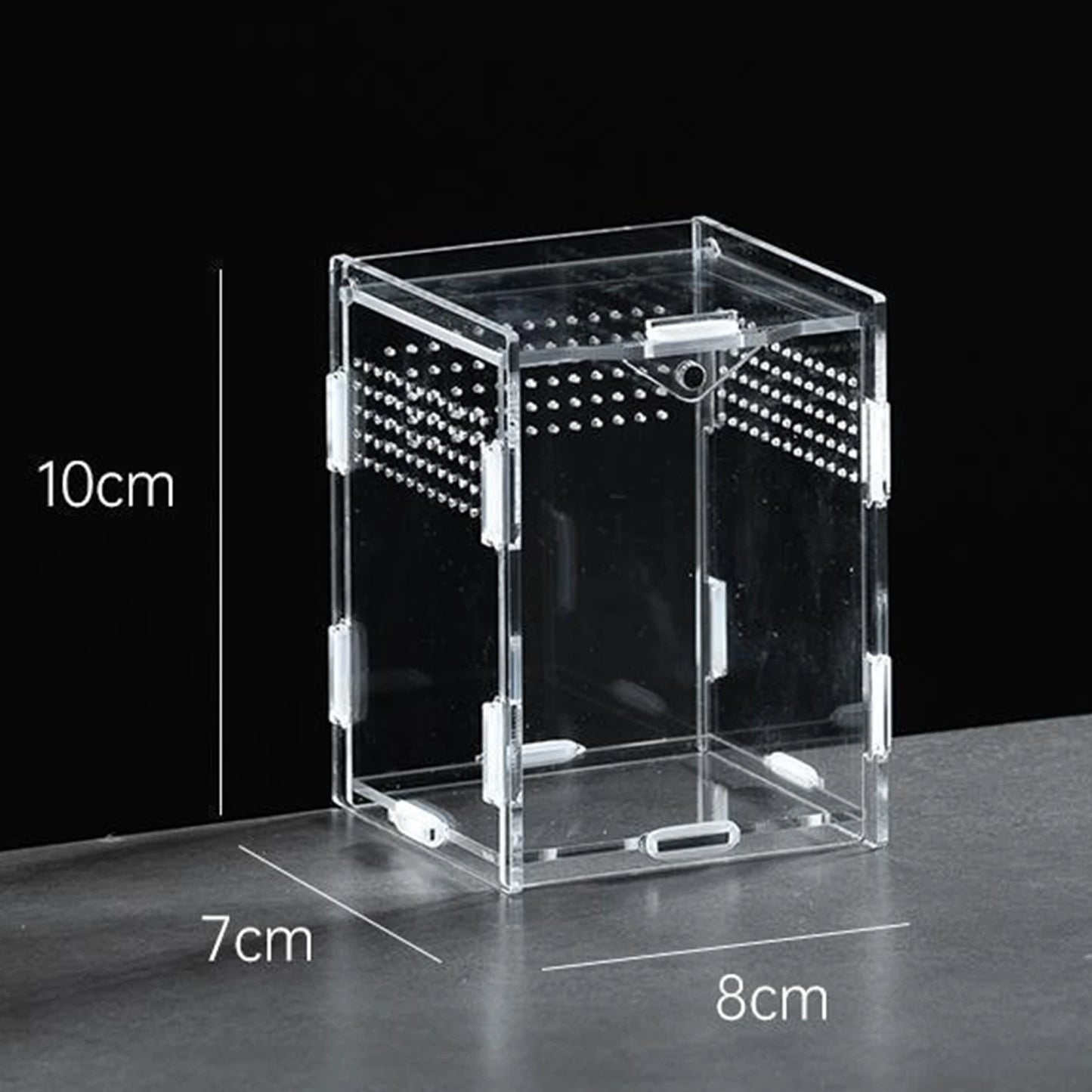 Acrylic Reptile Breeding Box Transparent Terrarium Enclosure