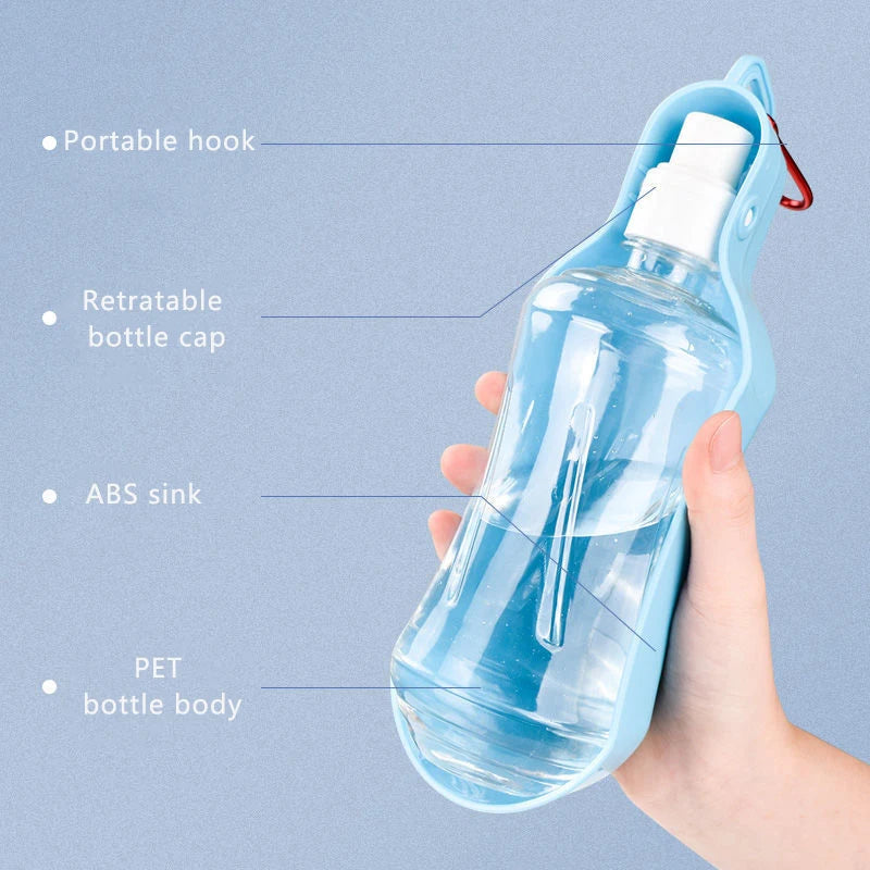 Dog Water Bottle Folding Drinker Portable Pet Water Feeder Bowl