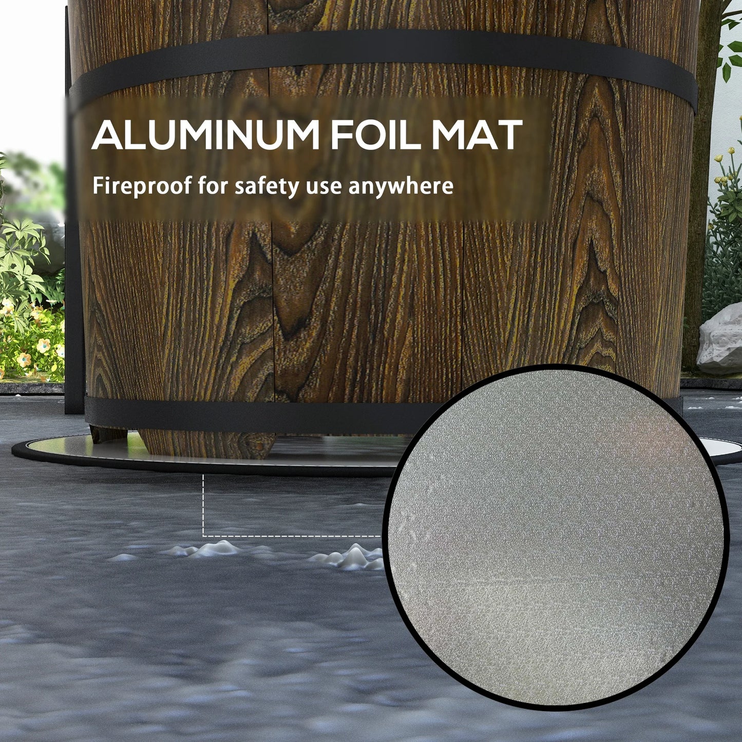 Smokeless Fire Pit With Mat Magnesium Oxide For Outdoor Use
