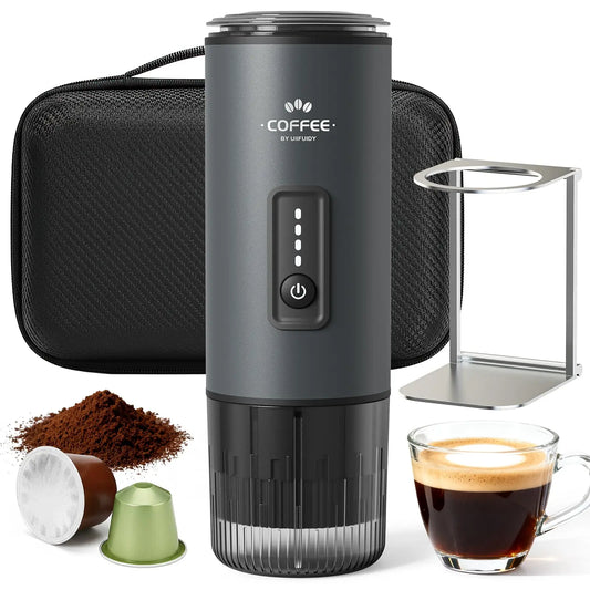 Portable 3in1 Electric Espresso Coffee Maker With Rechargeable Self Heating