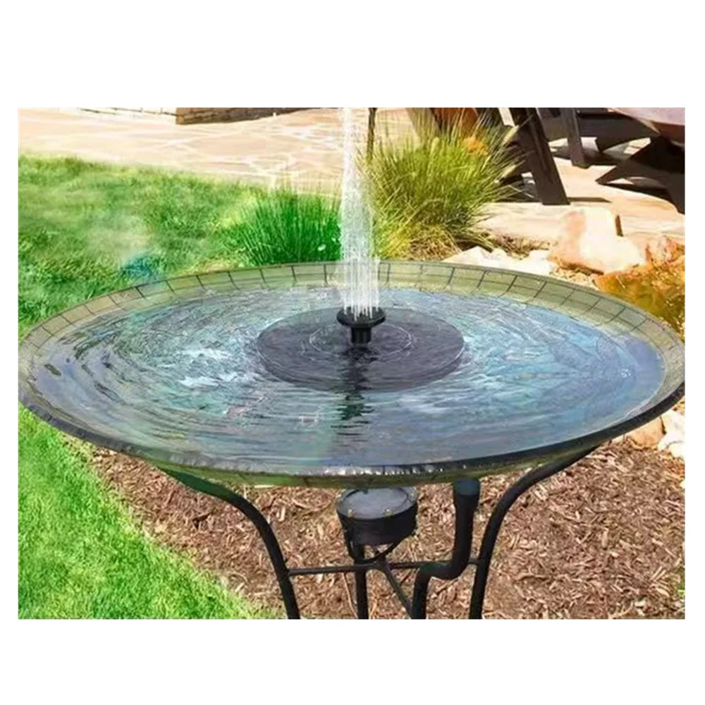 Solar Powered Waterfall Fountain for Garden Pond and Bird Bath