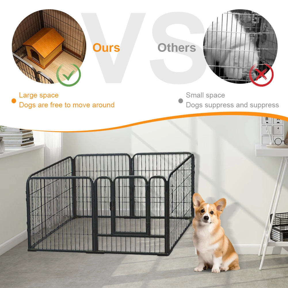 APWIKOGER Heavy Duty 6 Panel Pet Playpen Foldable Kennel