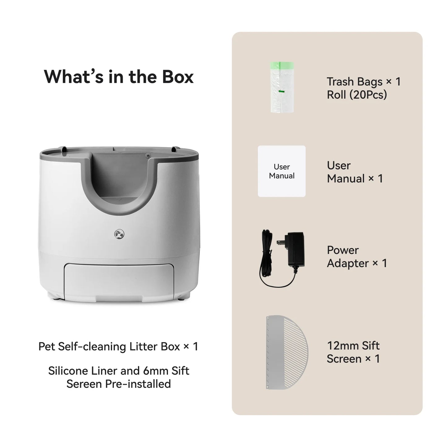 Furoomate Automatic Self-Cleaning Cat Litter Box For Homes