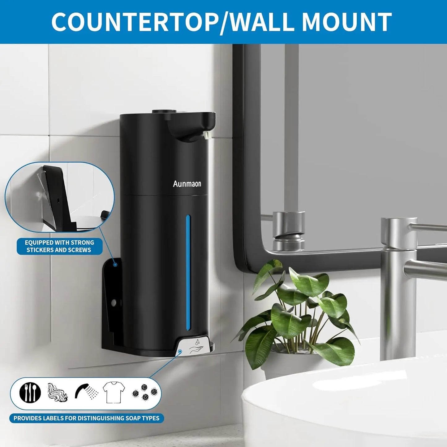 Automatic Soap Dispenser Touchless Hands Free With Adjustable Volume