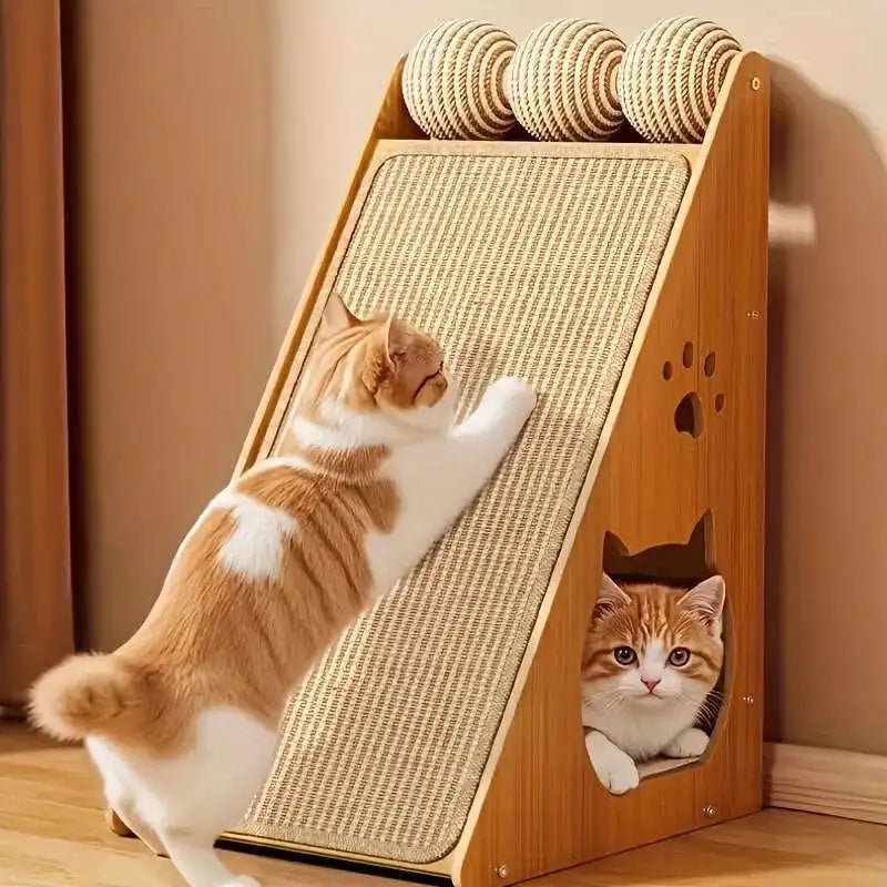 Hemp Rope Cat Scratching Board Single Layer No Mess For Sofa Safety