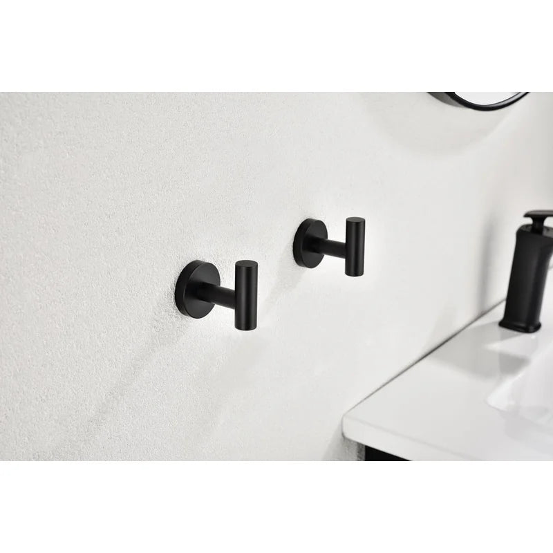 Wall Mounted 4 Pack Stainless Steel Towel And Coat Hooks
