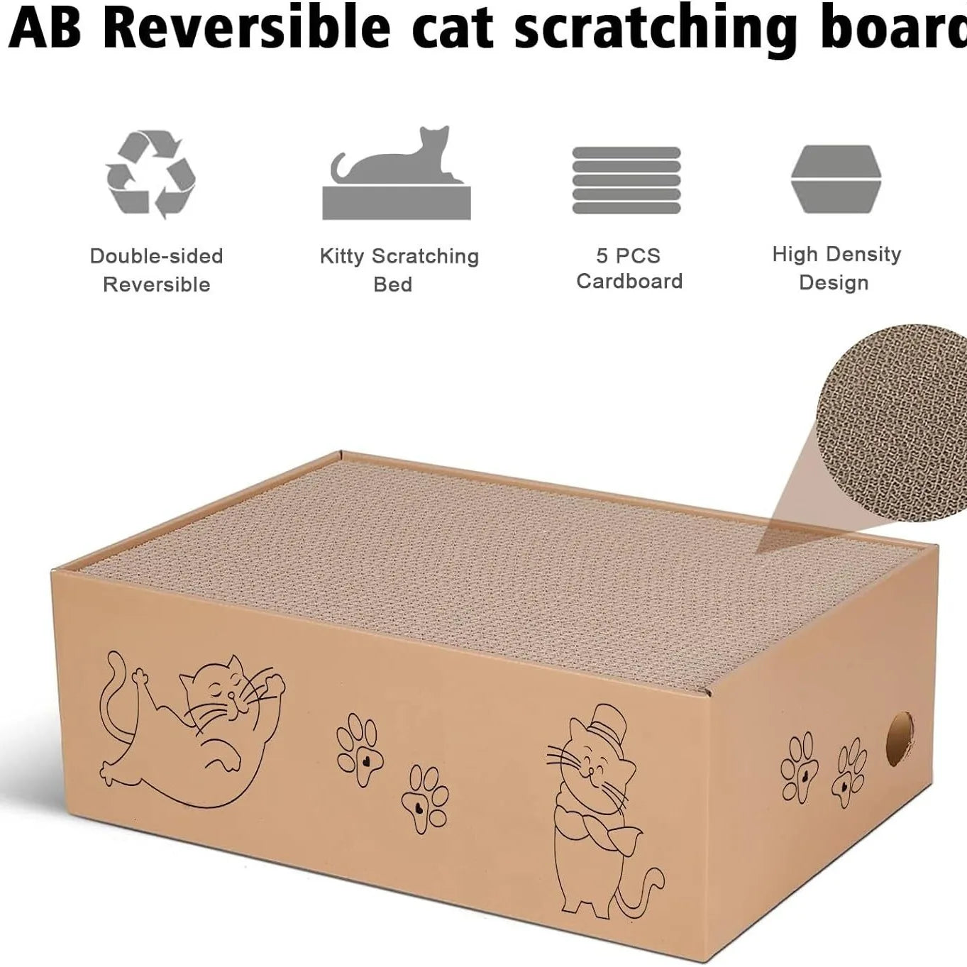 CZBNYX Five Layer Corrugated Cardboard Cat Scratch Board Double-Sided