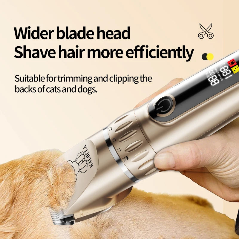 Pet Grooming Kit Rechargeable Electric Trimmer Set With Scissors