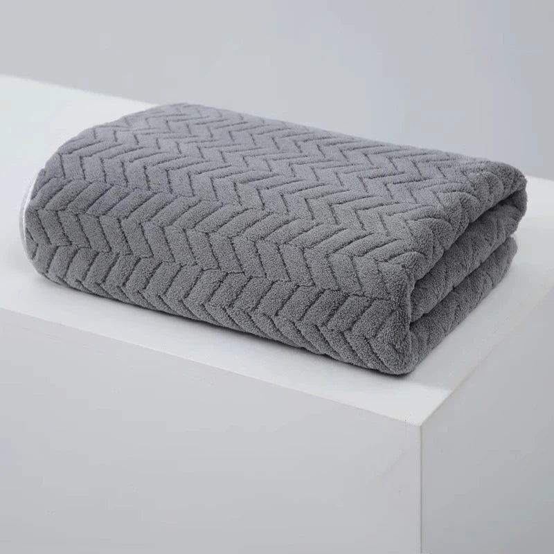 Thick Coral Velvet Bath Towels Absorbent Quick Dry Home Hotel