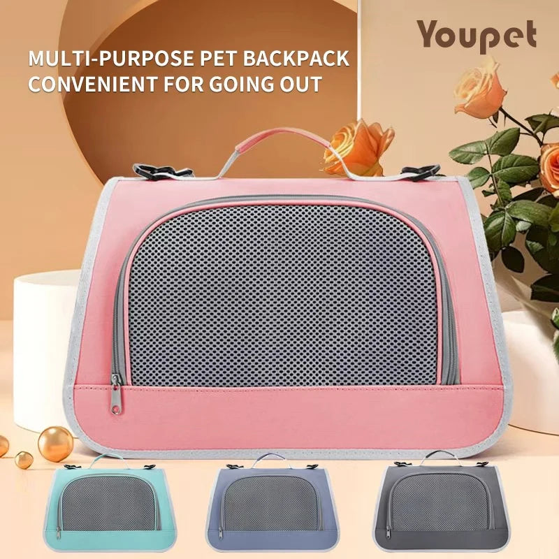 Portable Pet Carrier Bag For Cats And Dogs Breathable Travel