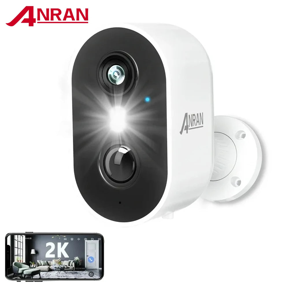 ANRAN 2K Rechargeable Battery Camera WiFi Surveillance System