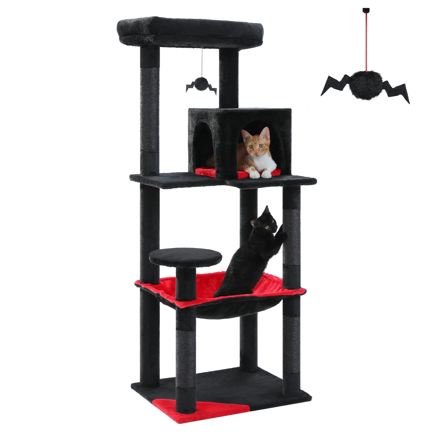 PAWZ Road Five Level Cat Tree Indoor Tower With Hammock