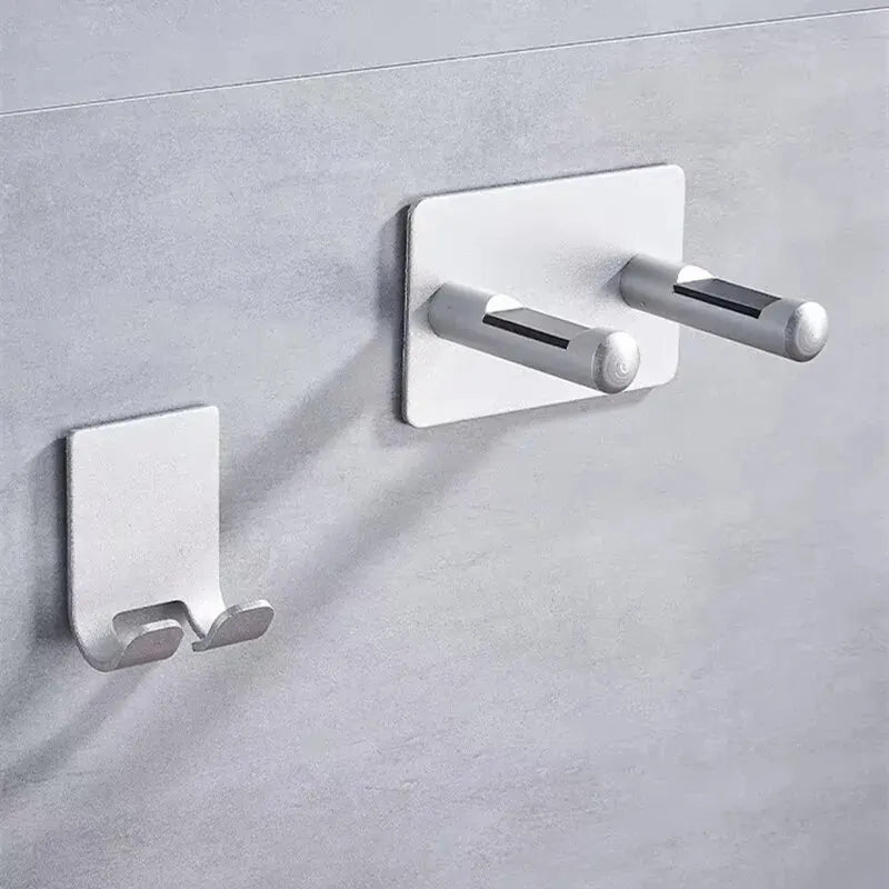 Aluminum Wall Mounted Hair Dryer Organizer For Clutter Free Bathroom