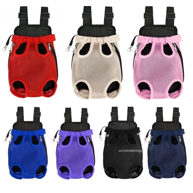 Breathable Mesh Pet Carrier Backpack For Cats And Dogs
