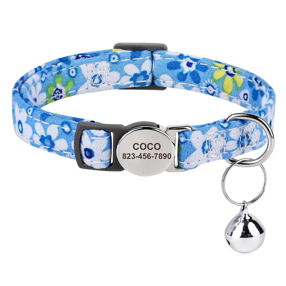 Free Personalized Kitten Collar Engraved With Name