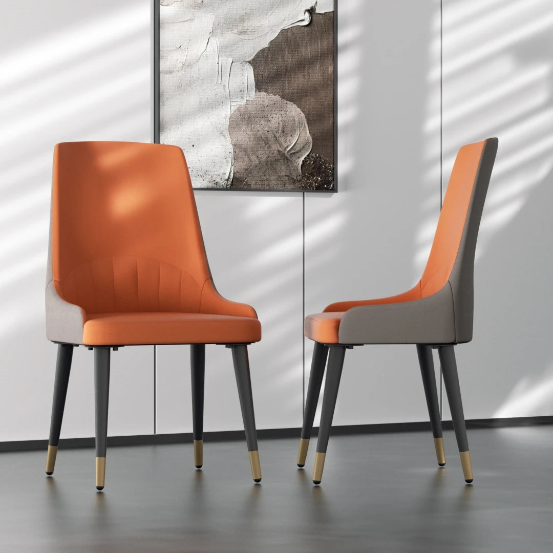 LUVODI 2 Piece Upholstered Dining Chairs With Arms