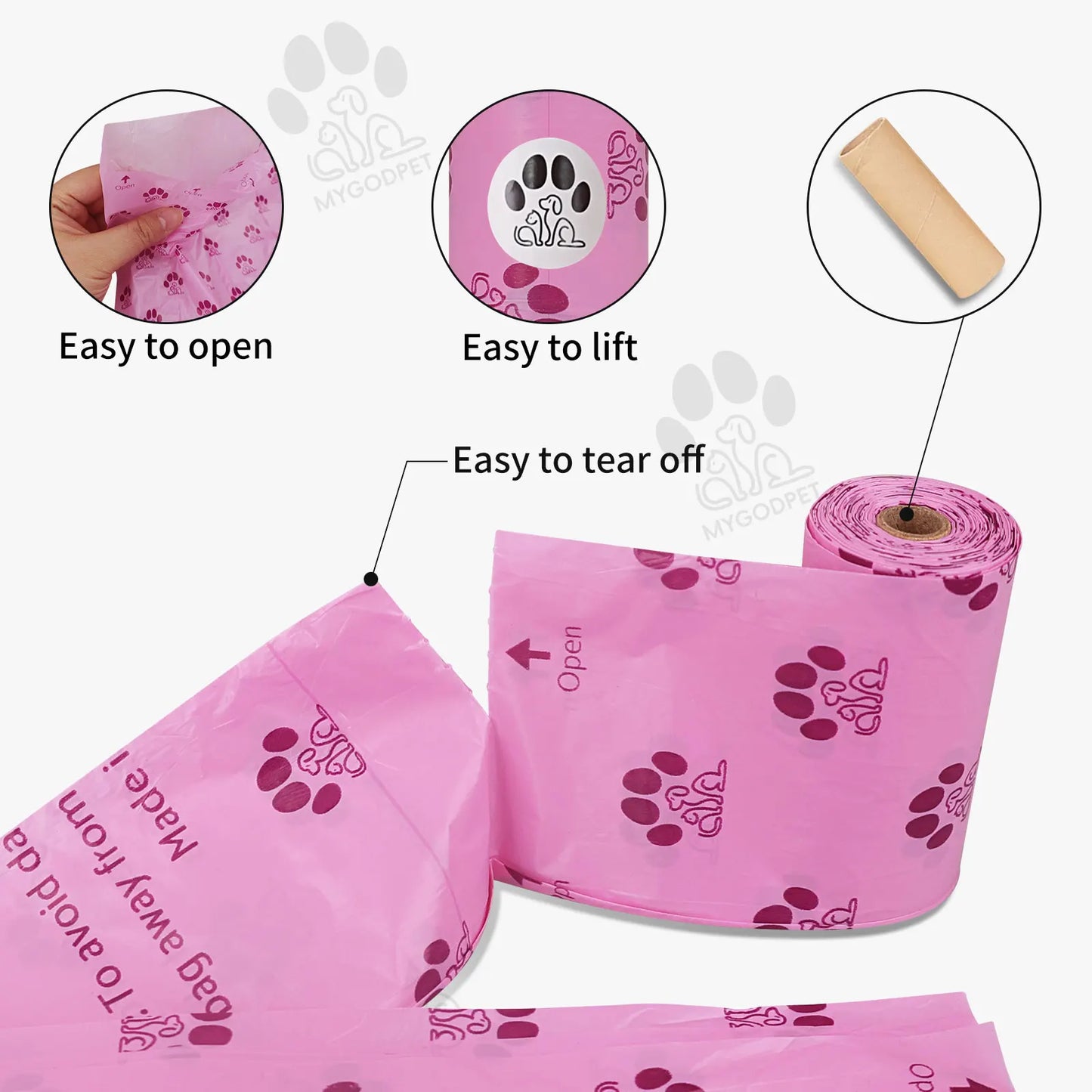 Biodegradable Dog Poop Bags With Dispenser Lavender Scented 150 Count