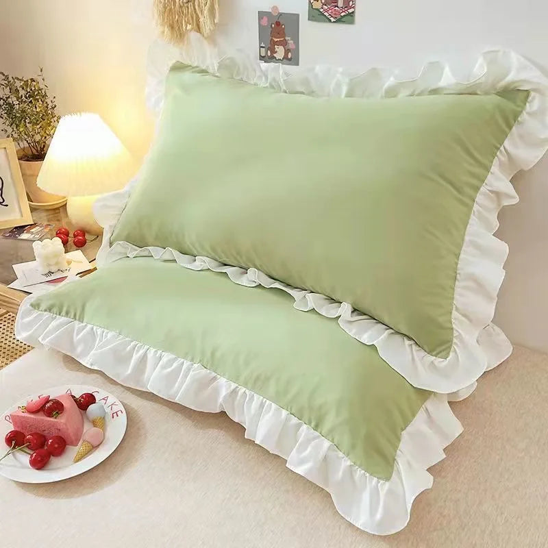 Princess Ruffled Pillowcases For Adults And Kids Premium