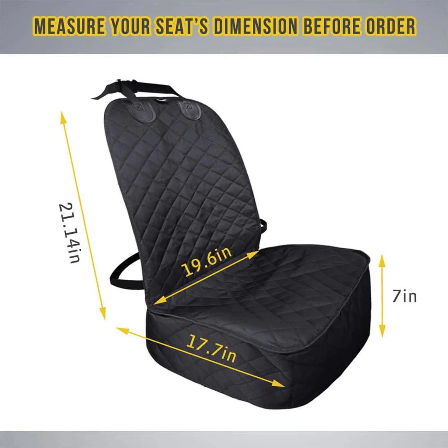 Waterproof Dog Car Front Seat Cover For Cars Trucks SUV