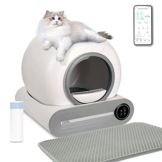 DOEL Self Cleaning Cat Litter Box With App Control