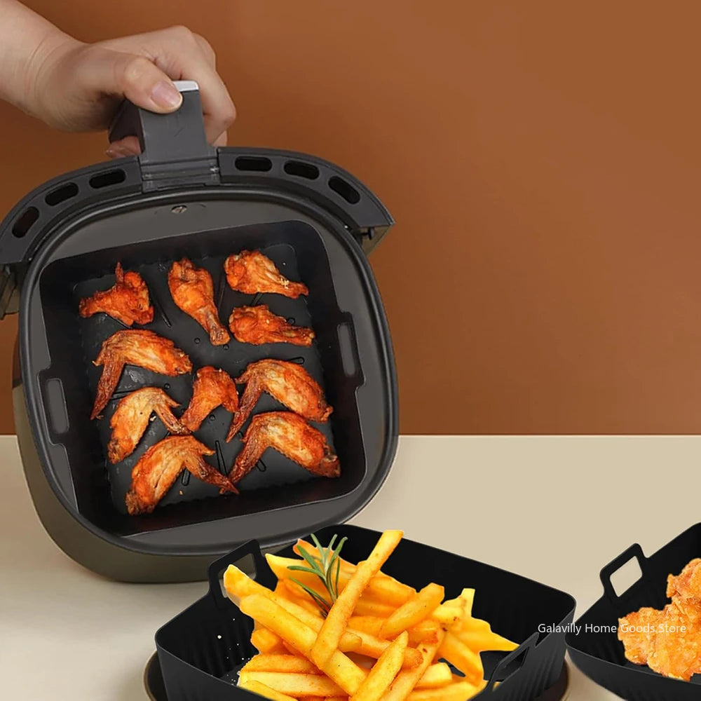 Cosori Ninja Air Fryer Silicone Liners Reusable Dishwasher Safe