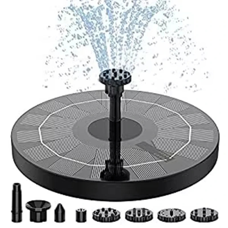 Solar Powered Waterfall Fountain for Garden Pond and Bird Bath
