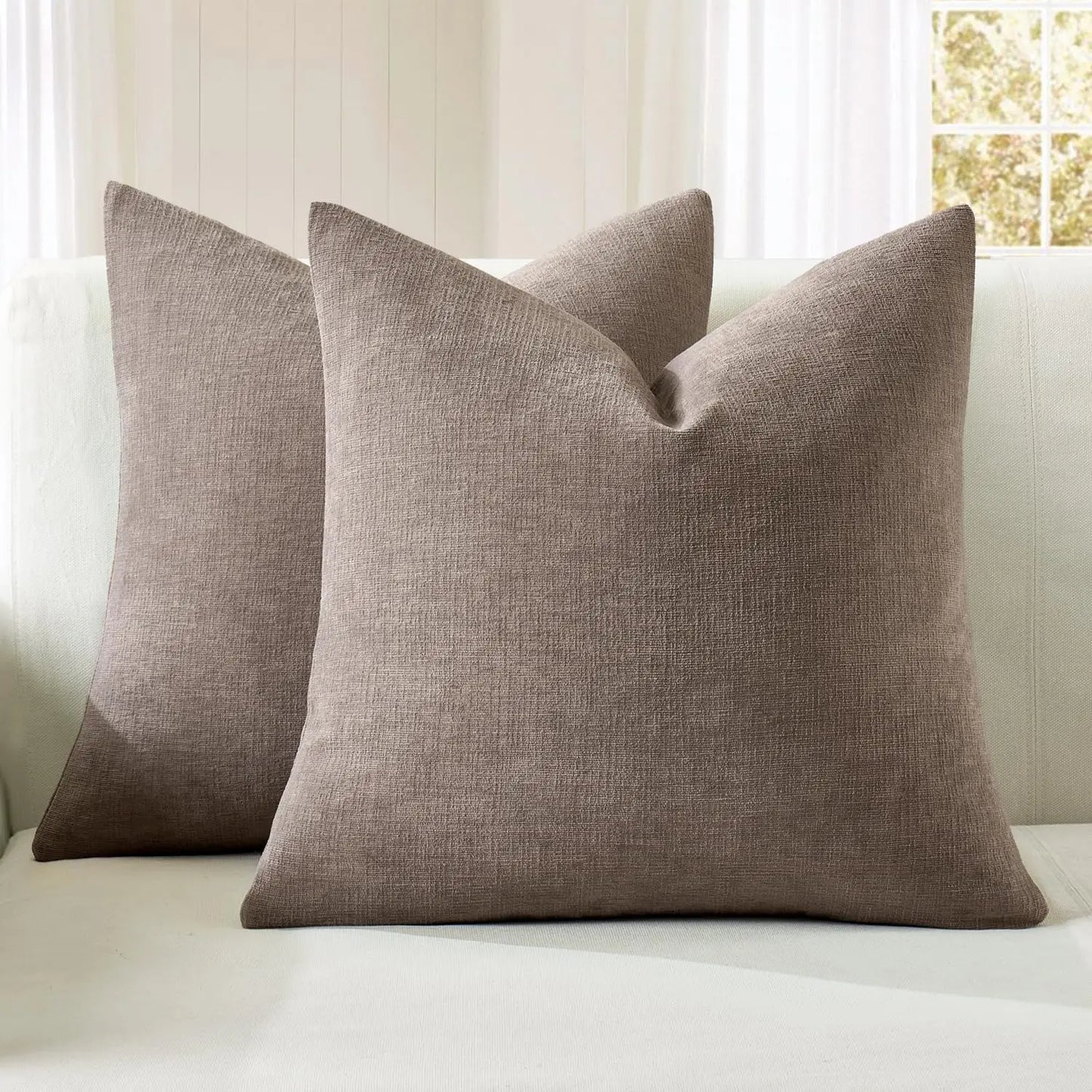 Soft Chenille Pillow Covers Set Of 2 For Sofa Decor