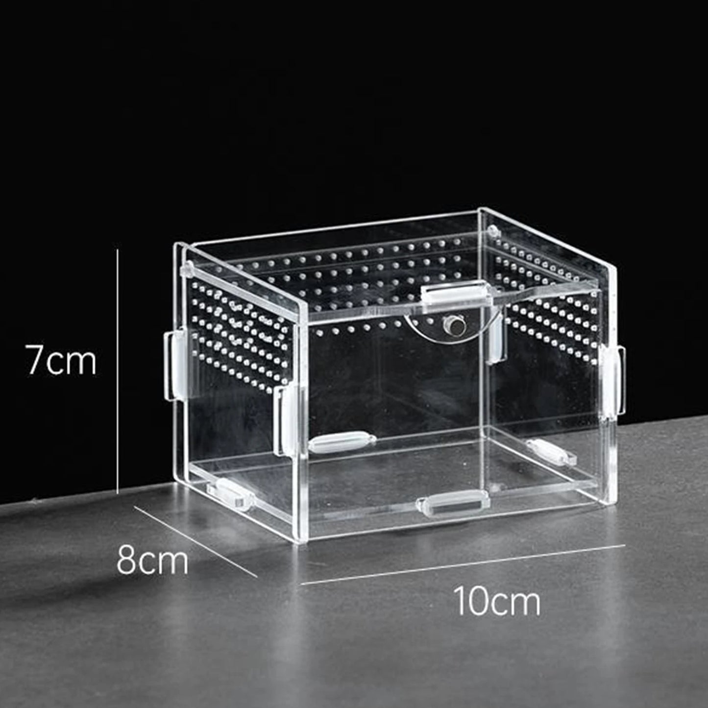 Acrylic Reptile Breeding Box Transparent Terrarium Enclosure