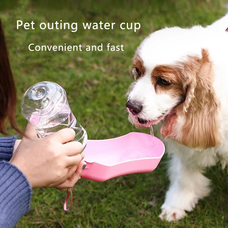 Dog Water Bottle Folding Drinker Portable Pet Water Feeder Bowl