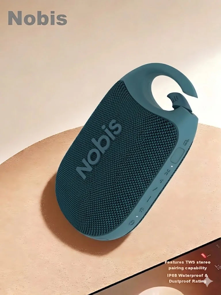 Nobis IP68 Waterproof Bluetooth Speaker 8W Stereo 24H Playtime