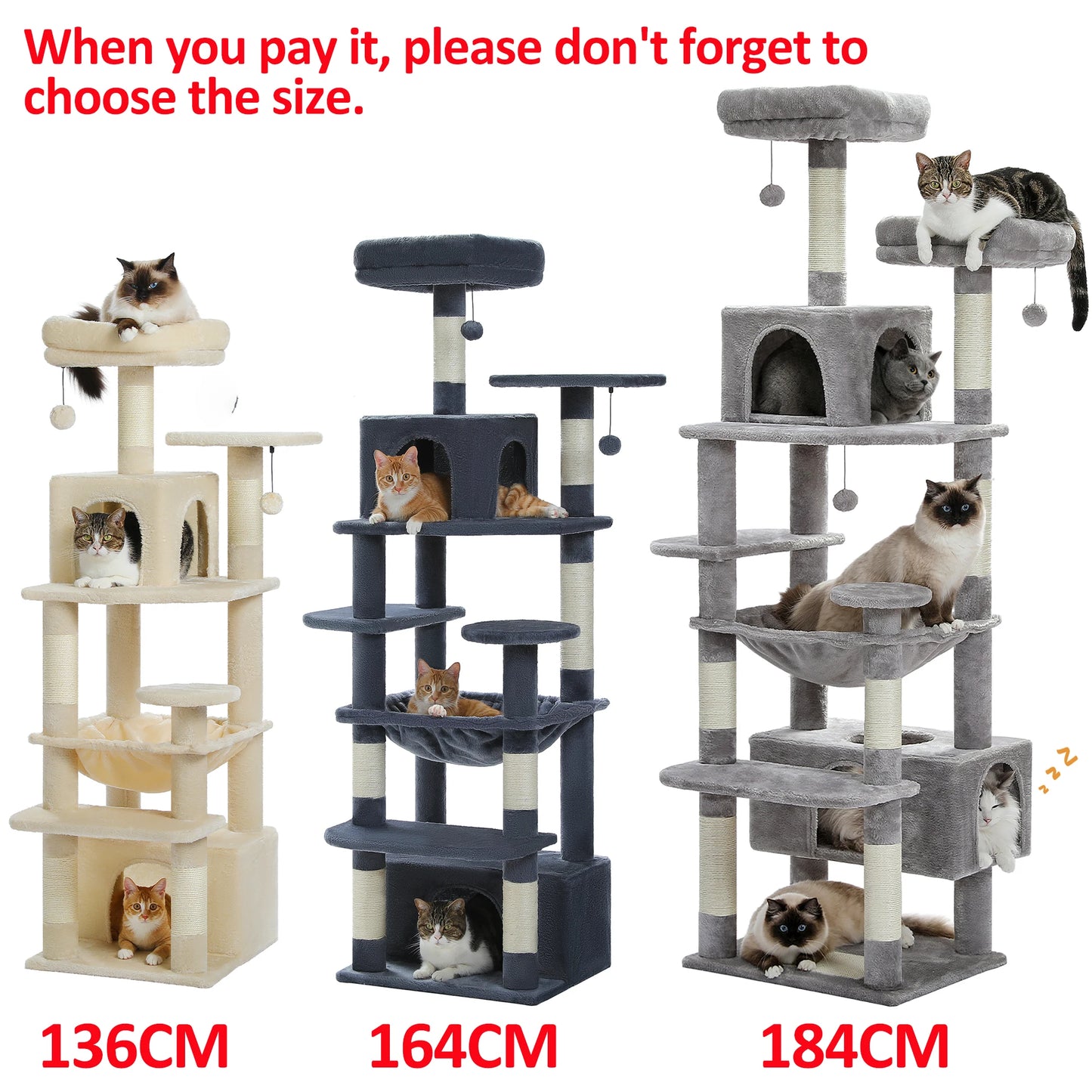 PAWZ Road Large Cat Tree And Tower Indoor Cats Playground