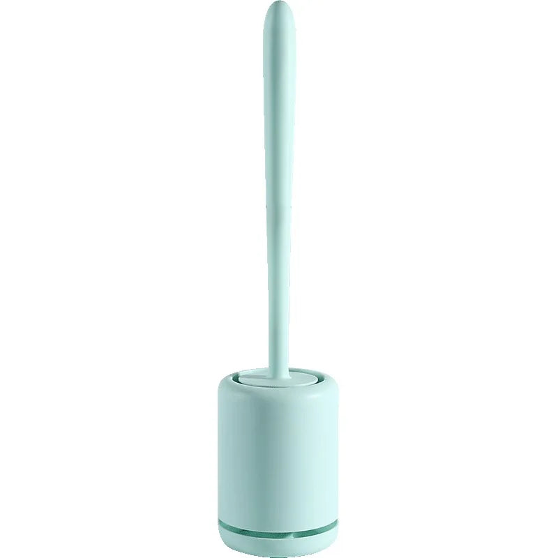 Silicone Toilet Brush With Holder Quick Drying Wall Mount