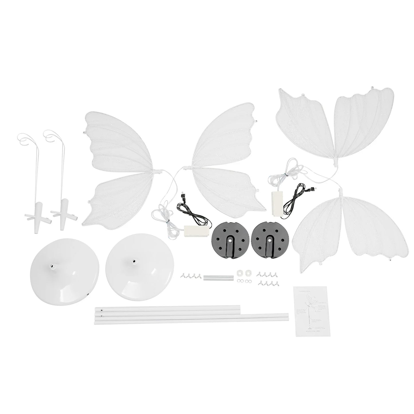 Two Pack 48W Romantic Butterfly Floor Lamps LED Wedding Decor