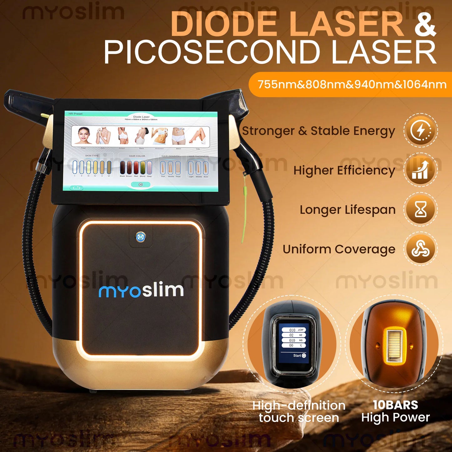 2 In 1 Diode Picosecond Laser Machine For Hair Removal
