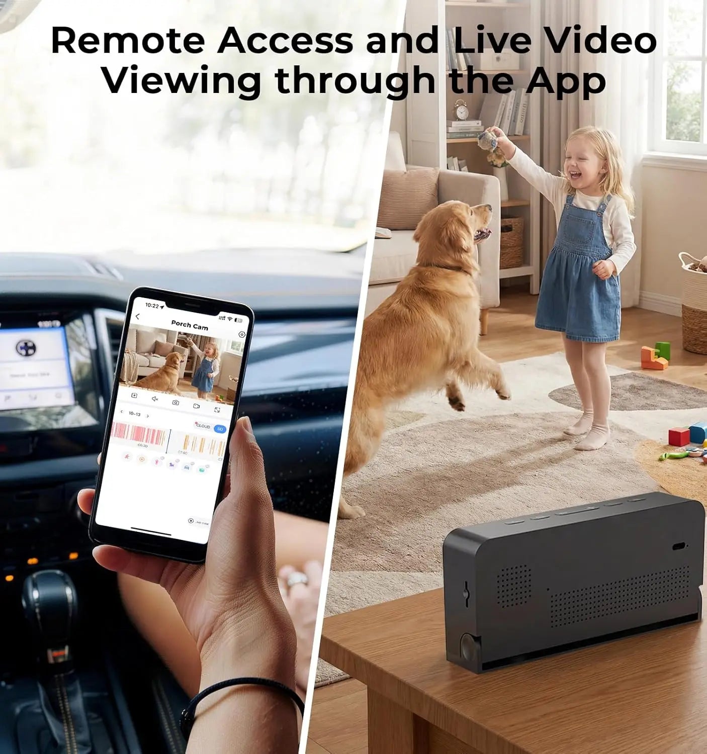 WESECUU Clock Camera 2K Security Indoor Two Way Talk