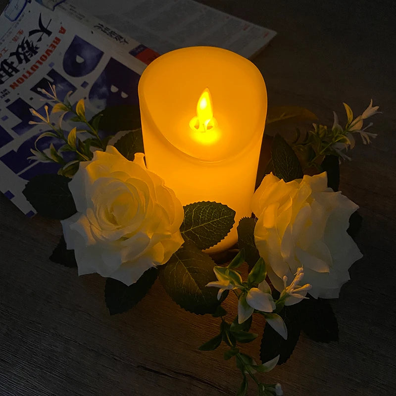 Moving Wick LED Candle With Dancing Flame Safe For Kids