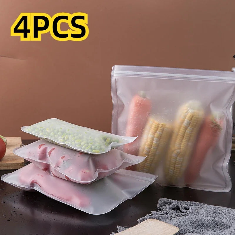 Silicone Food Storage Containers And Reusable Bags Leakproof Set