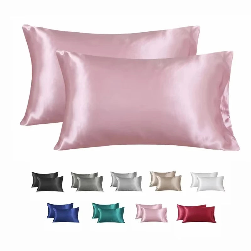 Silky Satin Pillowcase For Hair And Skin Care, Pillow Cover