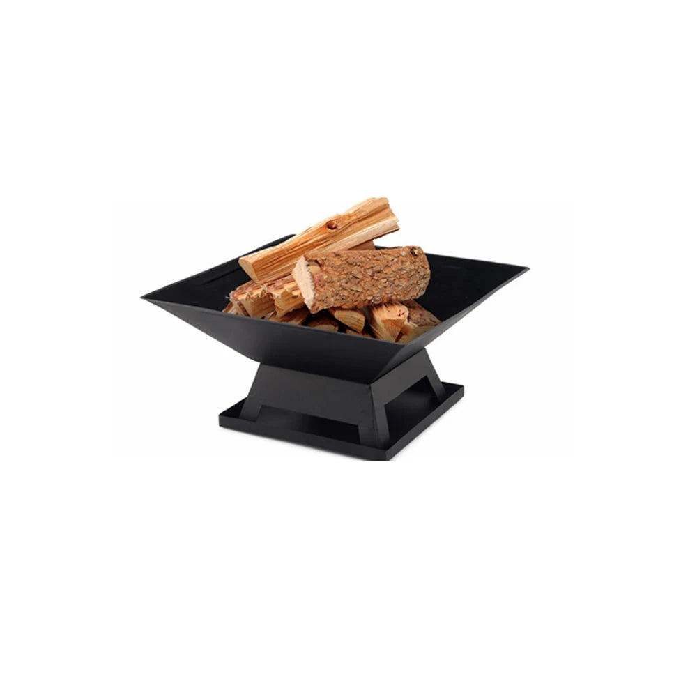 Square BBQ Grill Fire Pit Outdoor Heater Garden Patio Brazier