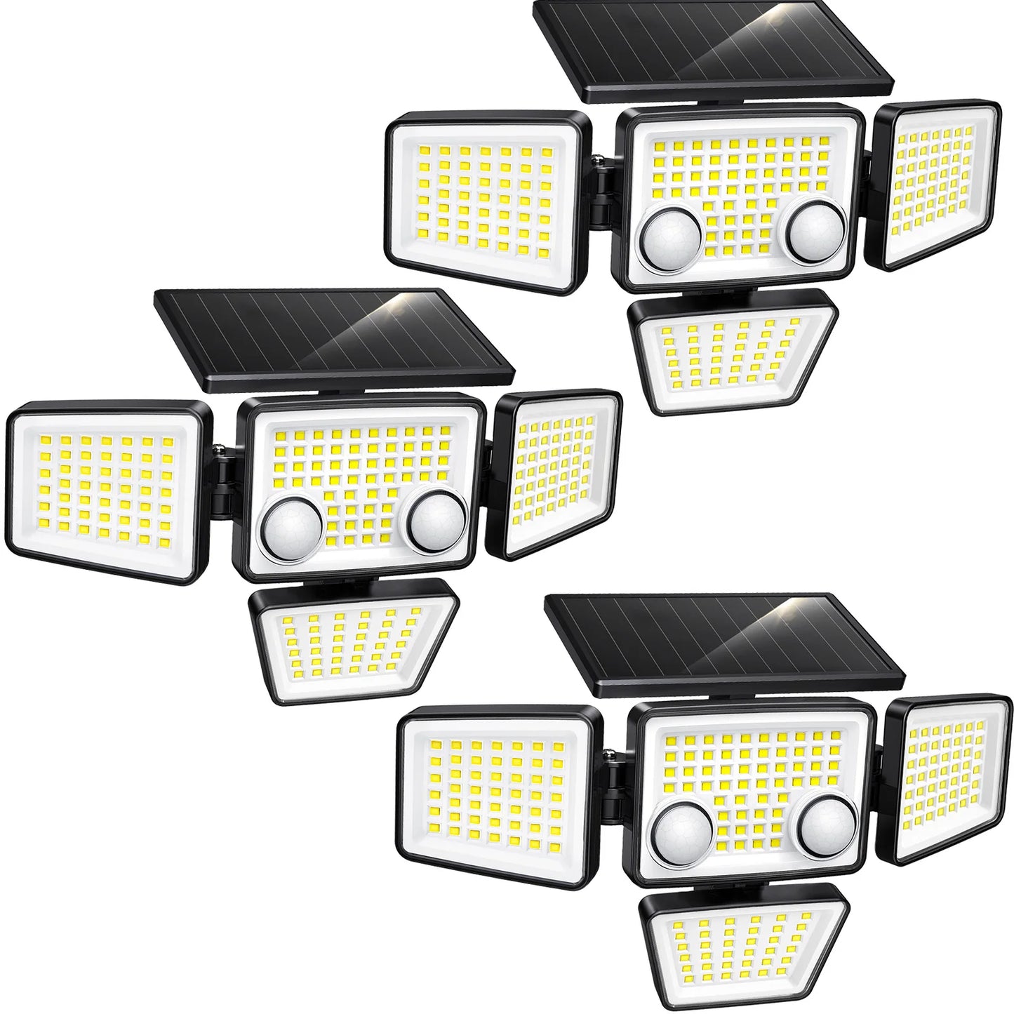 SZRSTH Solar Outdoor Lights 3000LM Motion Sensor Flood Lights