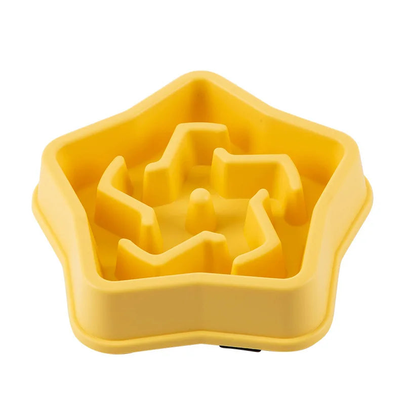 Slow Feeder Pet Bowl Anti Choking Non Slip Round Design