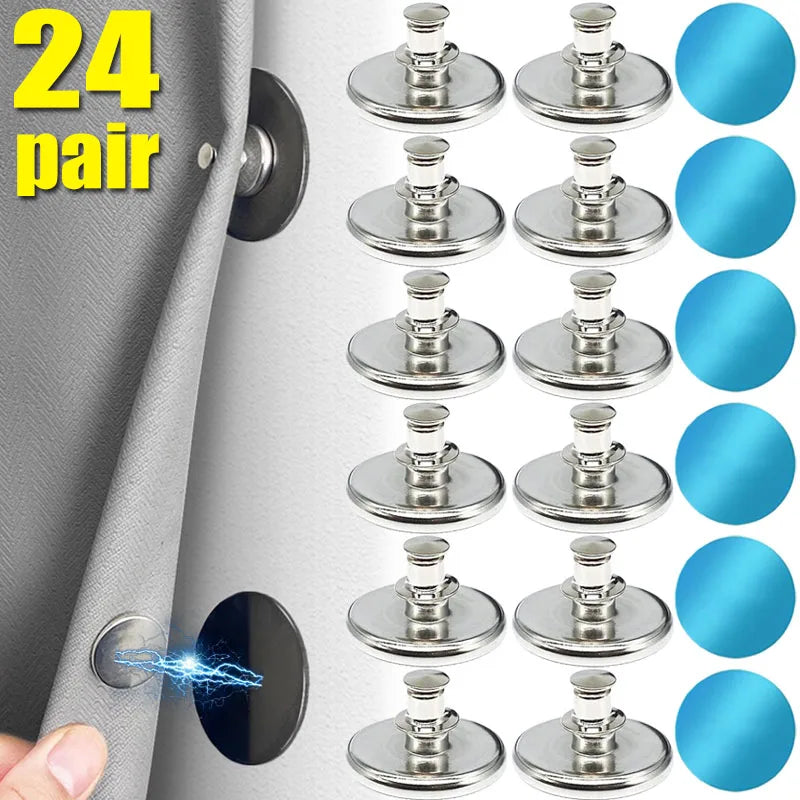 Metal Curtain Magnetic Closure Clips for Wall Mounted Fastener