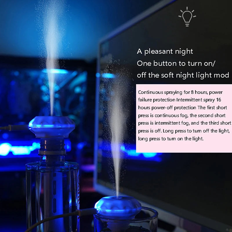 Mini Portable USB Humidifier For Car And Desktop Use